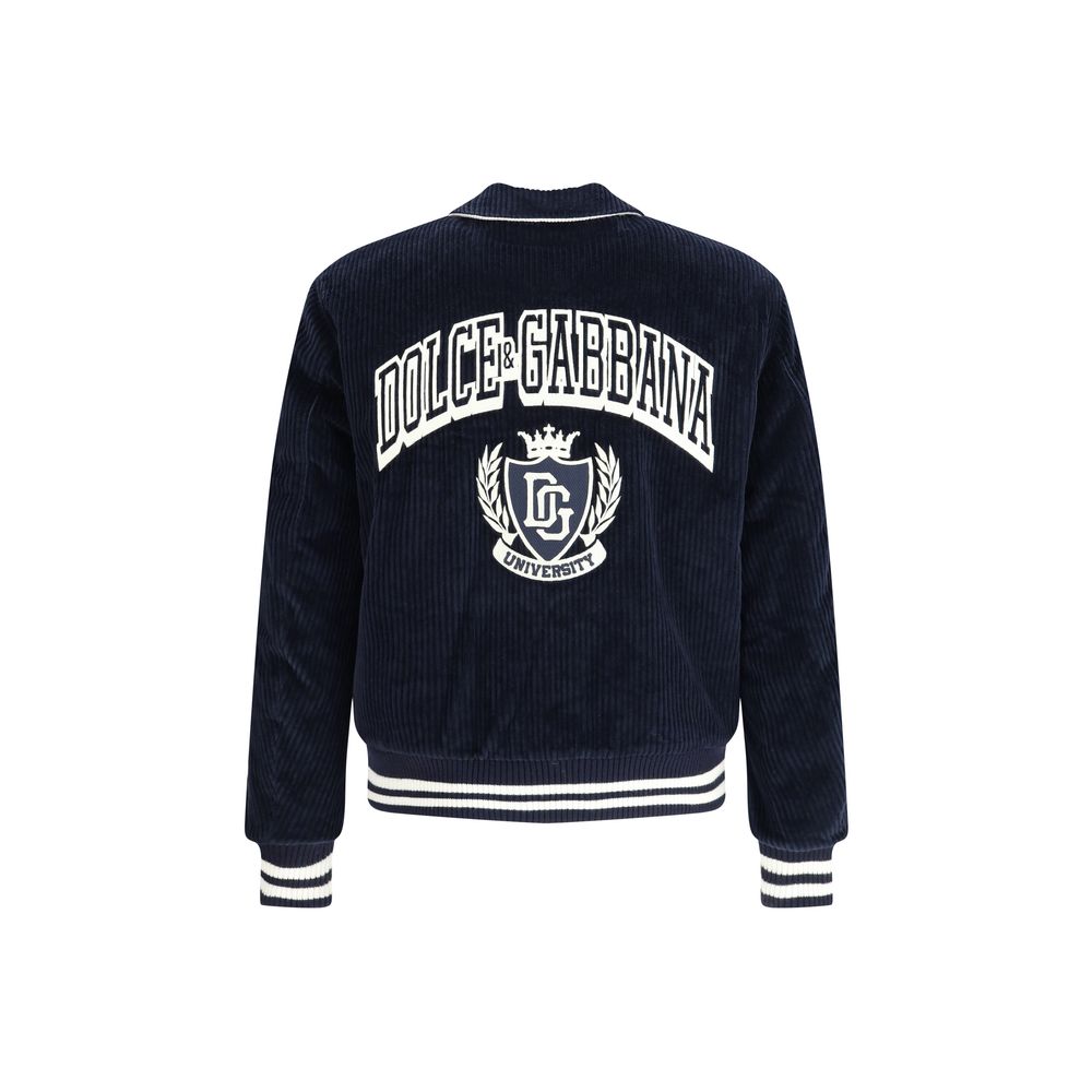 Veste universitaire en velours côtelé Dolce &amp; Gabbana