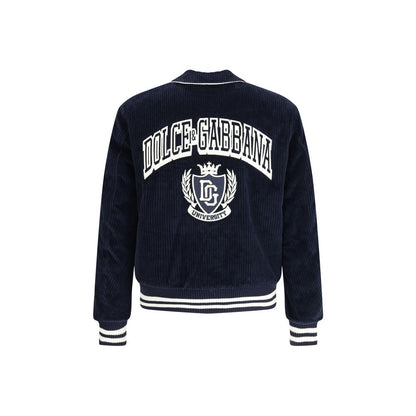Veste universitaire en velours côtelé Dolce &amp; Gabbana