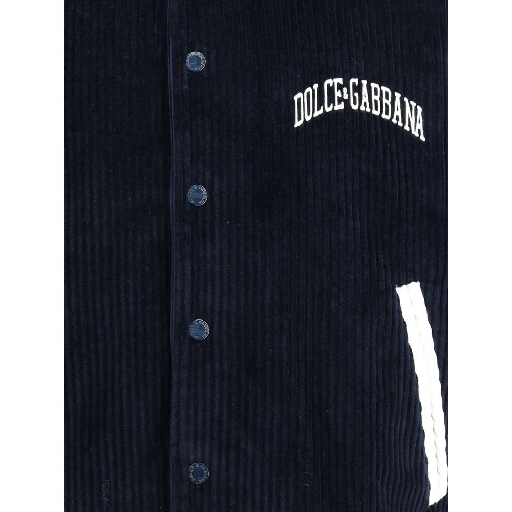 Veste universitaire en velours côtelé Dolce &amp; Gabbana
