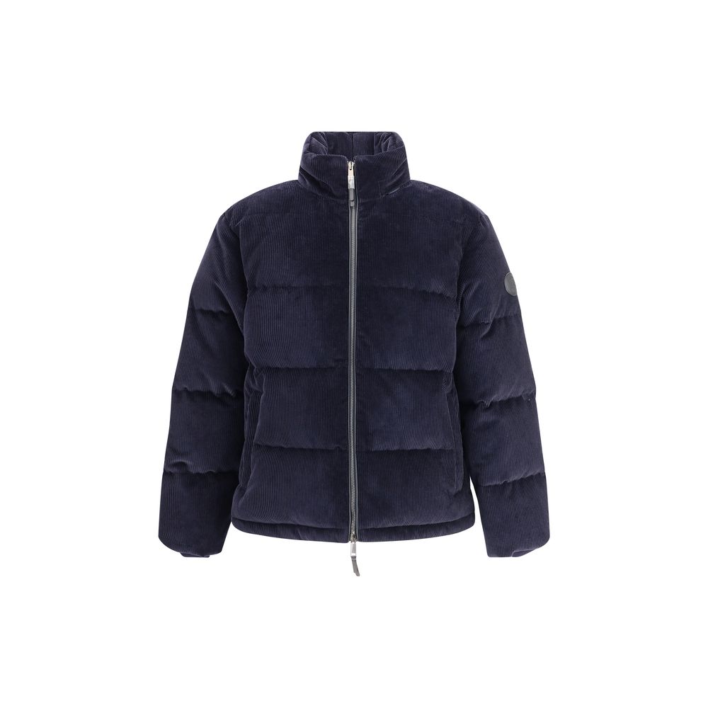 Veste courte en velours côtelé et duvet Burberry