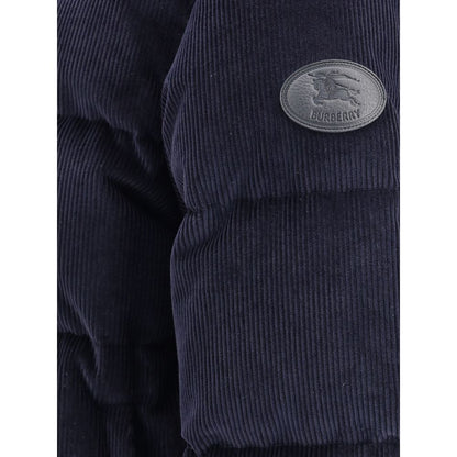 Veste courte en velours côtelé et duvet Burberry