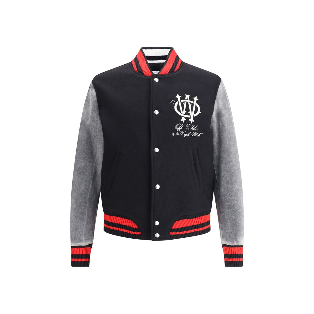 Off-White Gothic OW Wool Varsity Jacket