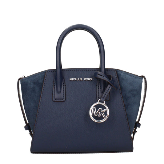 Sacs à main en cuir bleu Michael Kors