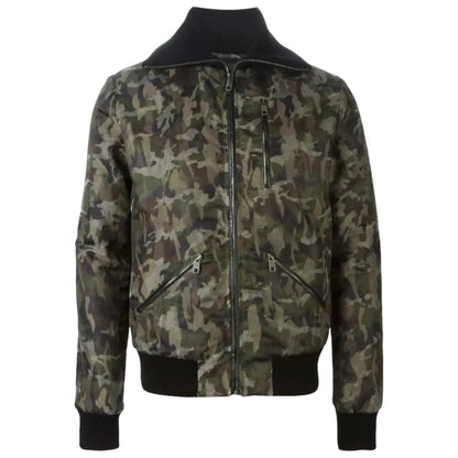 Dolce & Gabbana Army Cotton Jackets & Coat