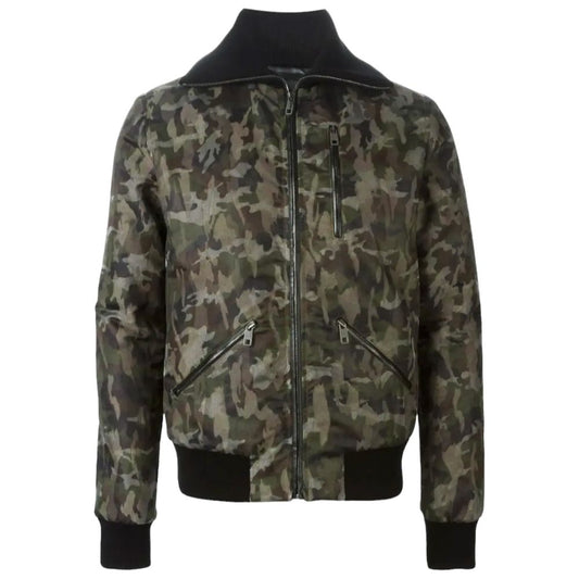 Dolce & Gabbana Army Cotton Jackets & Coat