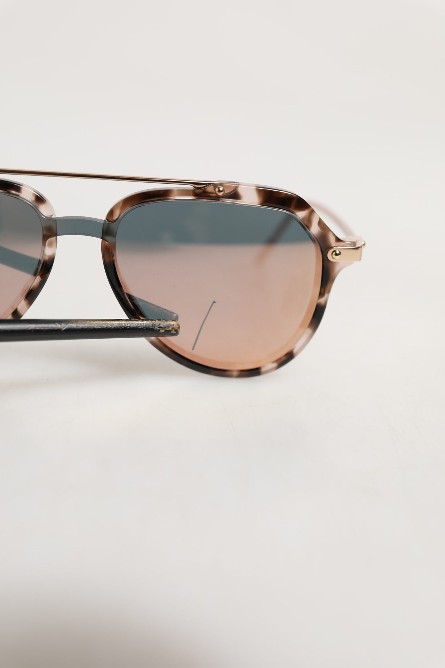 Dolce & Gabbana DG4330 Tortoise Shell Aviator Frame Eyewear Sunglasses