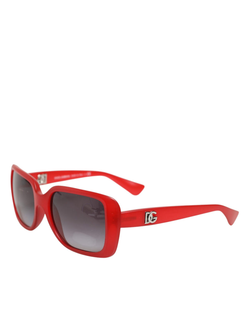 Dolce & Gabbana DG6093 Lunettes de soleil rectangulaires rouges