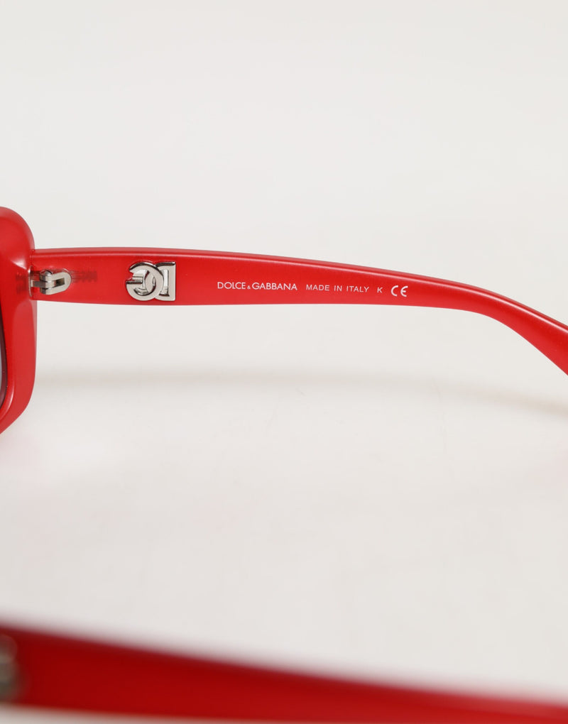 Dolce & Gabbana DG6093 Lunettes de soleil rectangulaires rouges