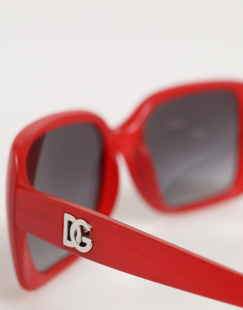 Dolce & Gabbana DG6093 Lunettes de soleil rectangulaires rouges