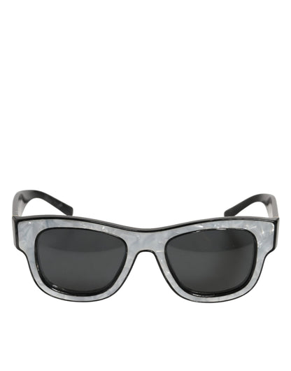 Dolce & Gabbana DG4379F Pearl White Acetate Frame Shades Sunglasses