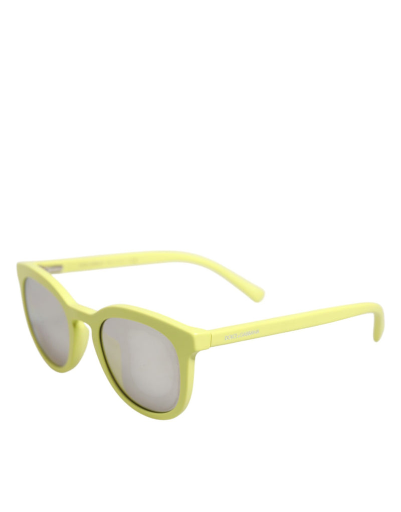 Dolce & Gabbana DG4324 Yellow Framed Mirrored Lenses Sunglasses