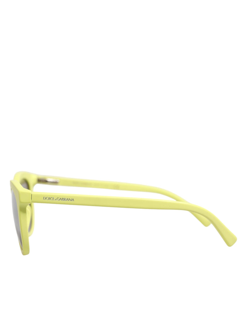 Dolce & Gabbana DG4324 Yellow Framed Mirrored Lenses Sunglasses