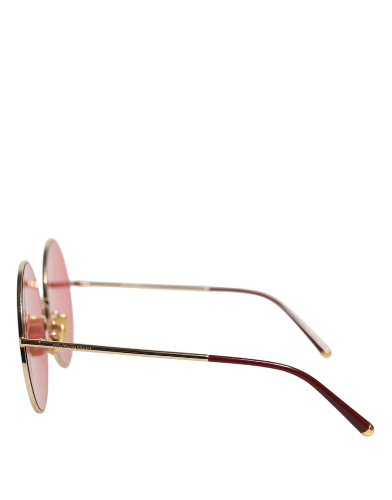 Dolce & Gabbana DG2201 Lunettes de soleil en métal rose doré