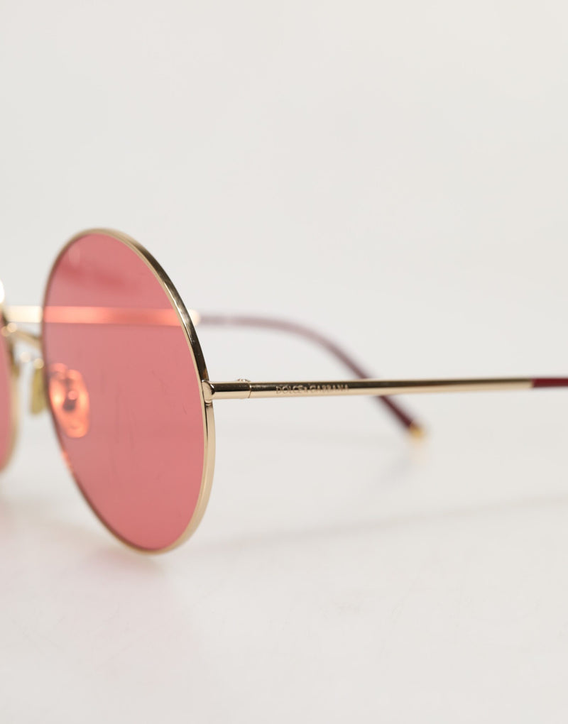 Dolce & Gabbana DG2201 Lunettes de soleil en métal rose doré