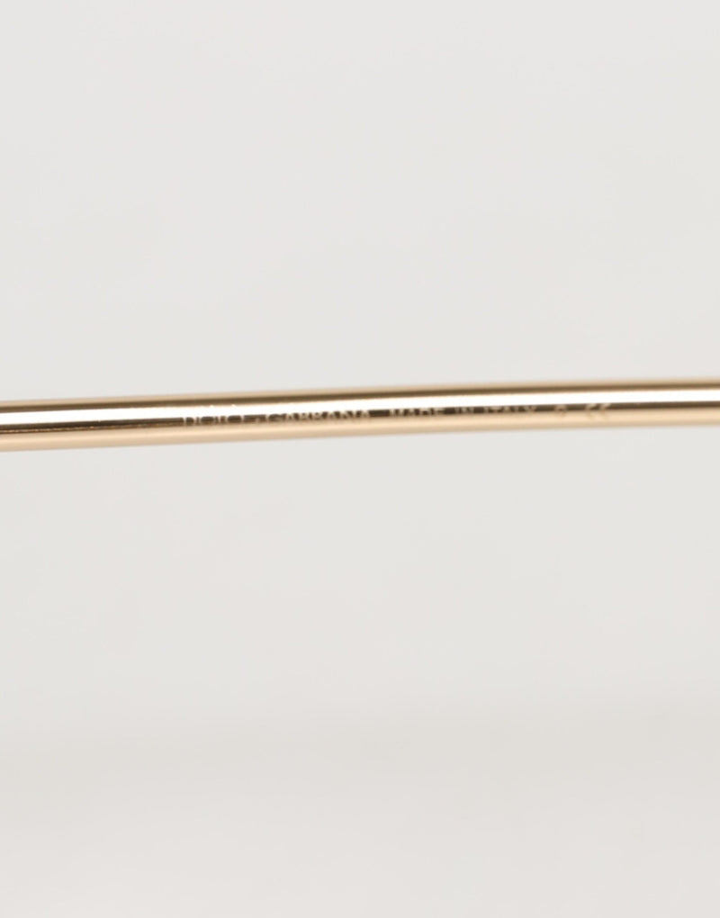 Dolce & Gabbana DG2201 Lunettes de soleil en métal rose doré