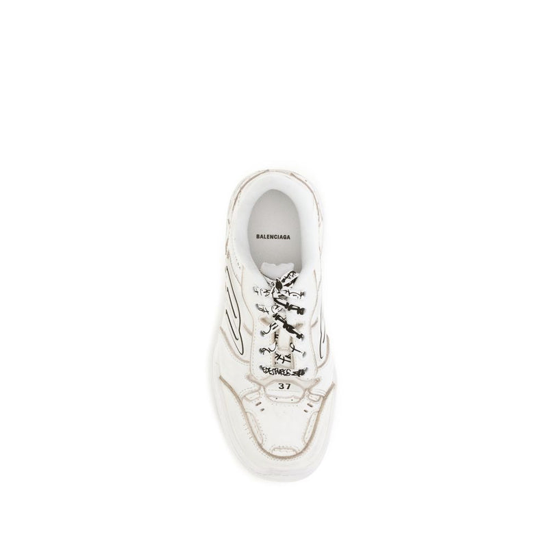 Balenciaga Hamptons Worn-out Sneakers - Style de rue unique