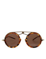 Dolce & Gabbana Gold Havana Frame DG Fatto A Mano Sunglasses