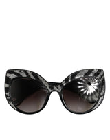 Dolce & Gabbana DG4326 Black Silver Sequin Butterfly Sunglasses