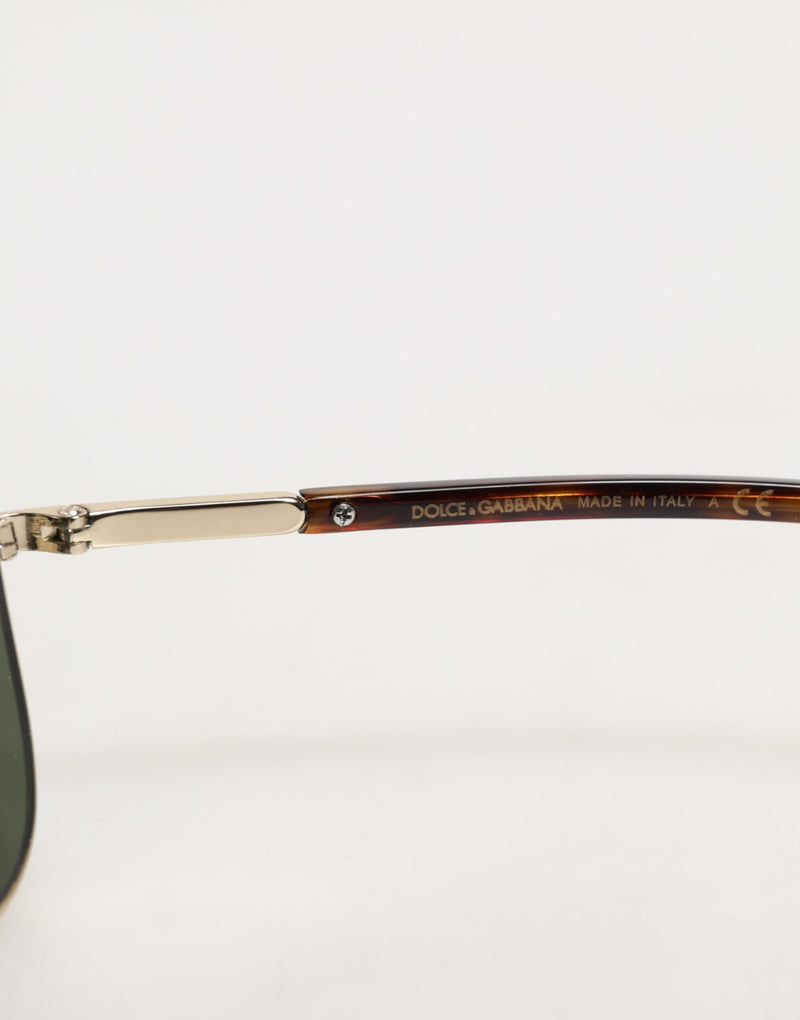 Dolce & Gabbana DG2125 Silver Frame Aviator Sunglasses