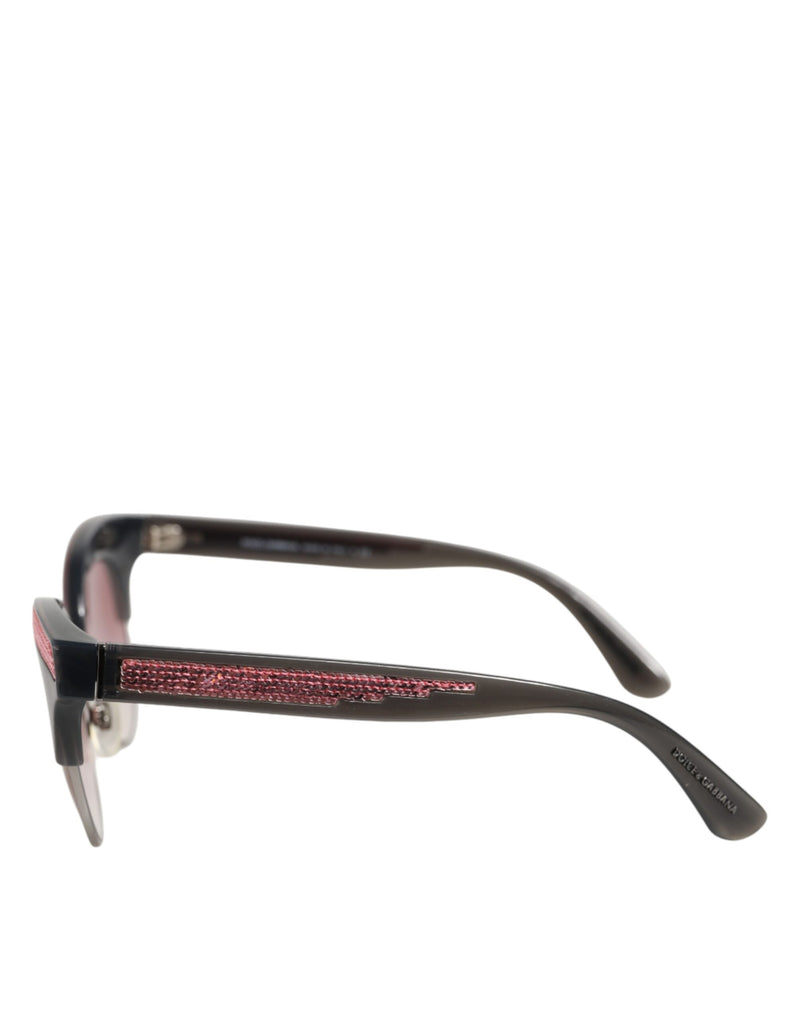 Dolce & Gabbana DG6109 Black Pink Mirrored Cat Eye Sunglasses