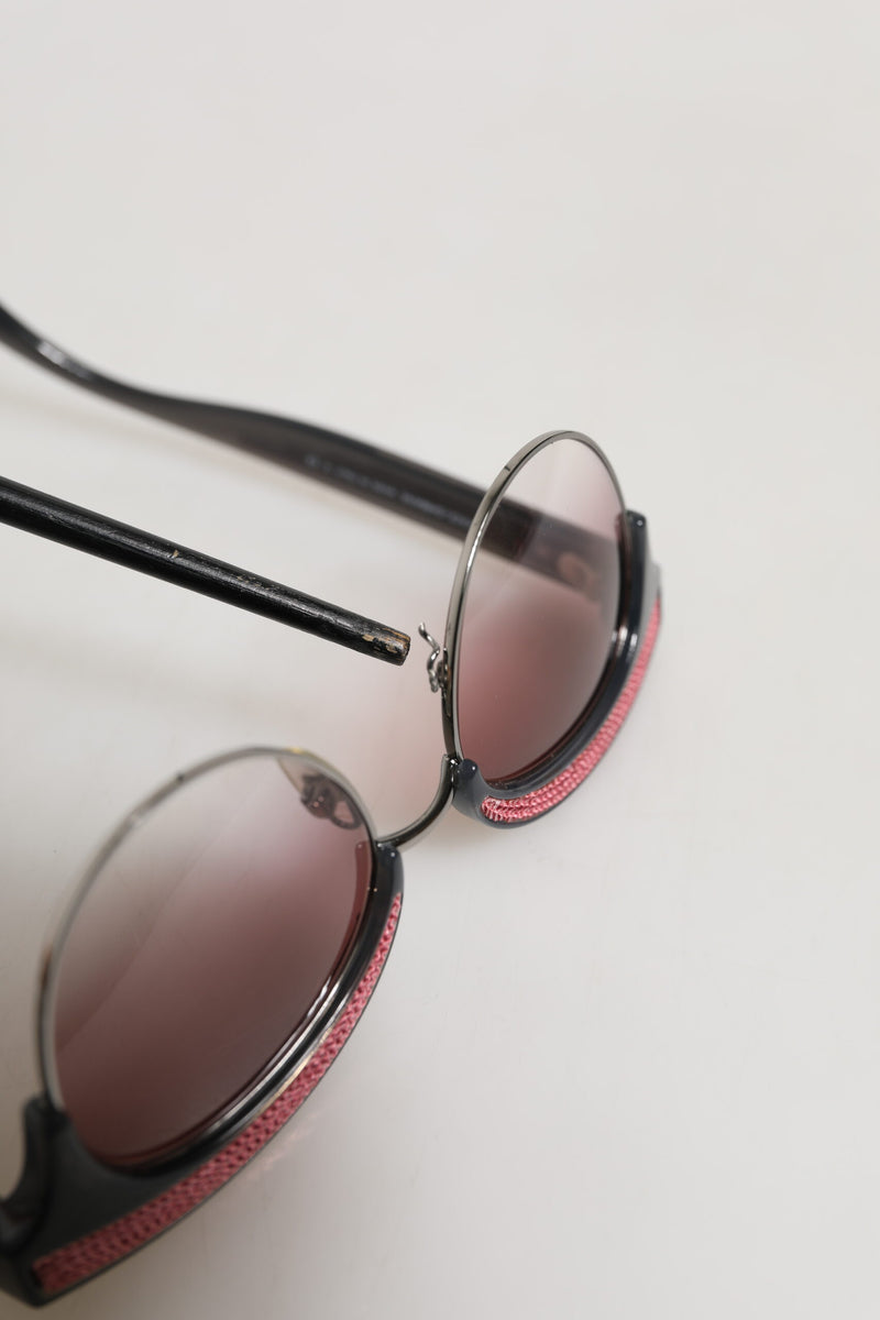 Dolce & Gabbana DG6109 Black Pink Mirrored Cat Eye Sunglasses