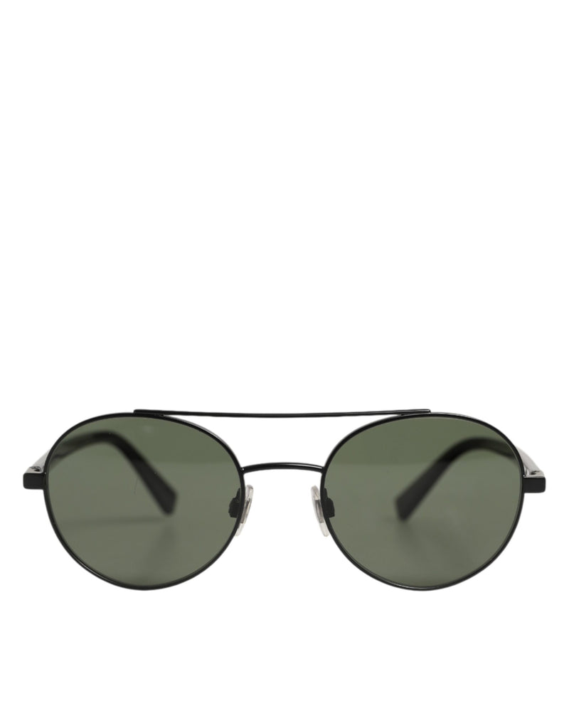 Dolce & Gabbana DG2245 Matte Black Steel Frame Sunglasses
