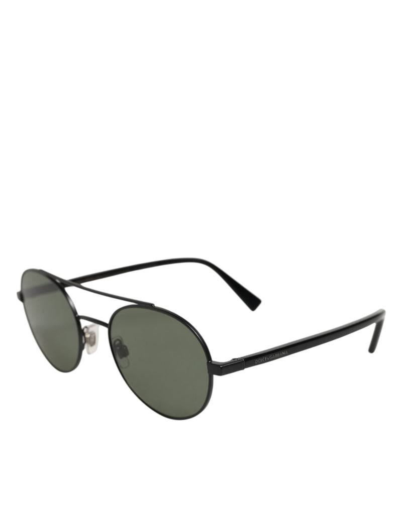 Dolce & Gabbana DG2245 Matte Black Steel Frame Sunglasses