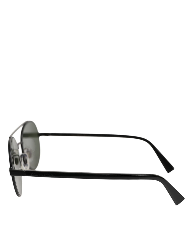 Dolce & Gabbana DG2245 Matte Black Steel Frame Sunglasses