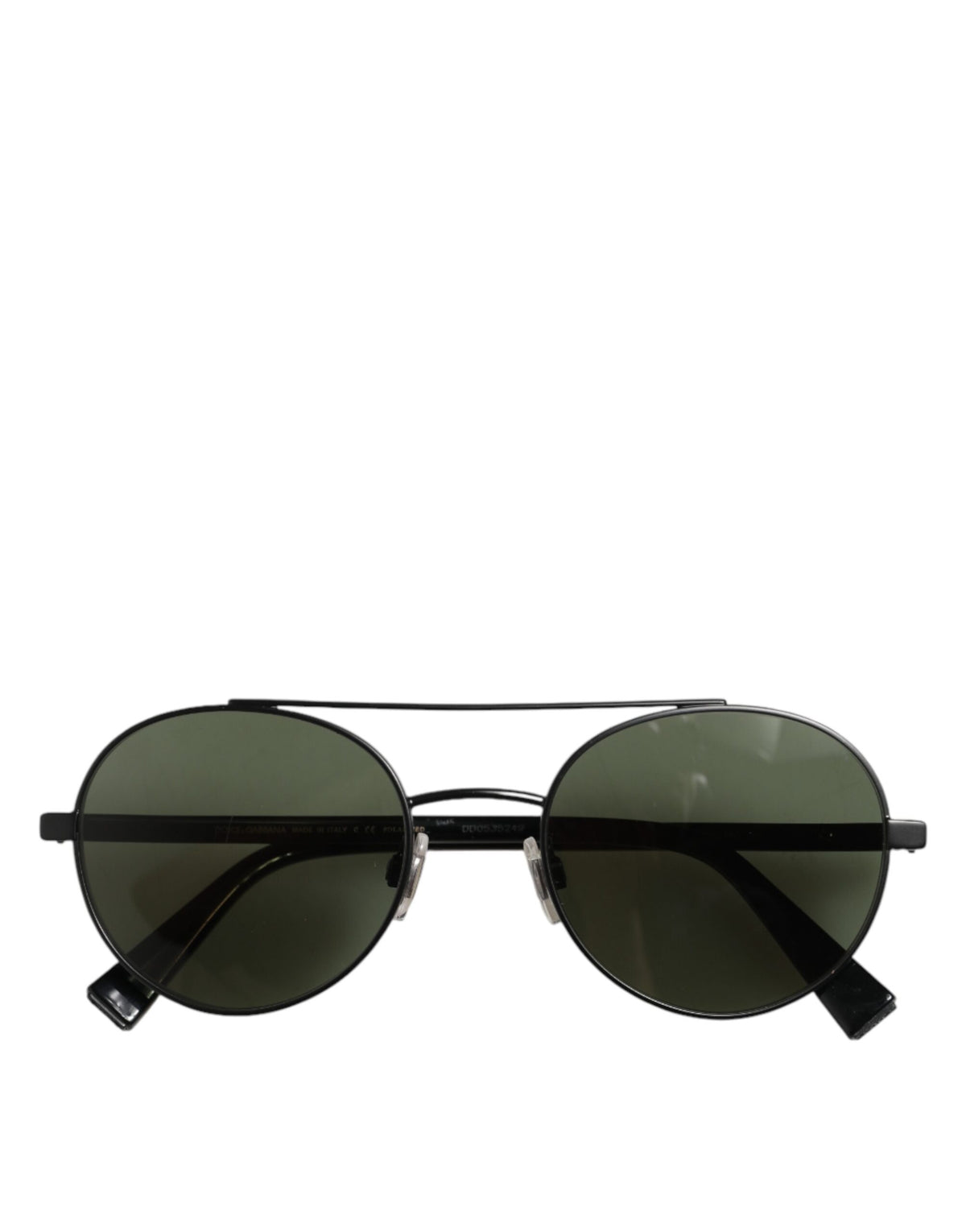 Dolce & Gabbana DG2245 Lunettes de Soleil en Acier Noir Mat