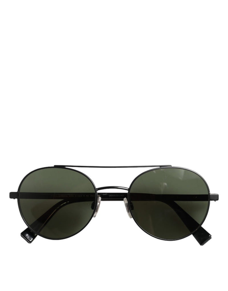 Dolce & Gabbana DG2245 Matte Black Steel Frame Sunglasses