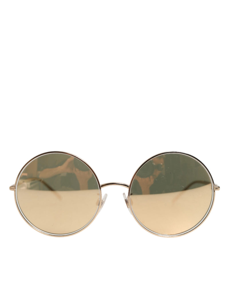 Dolce & Gabbana DG2215K Gold Metal Round Sunglasses
