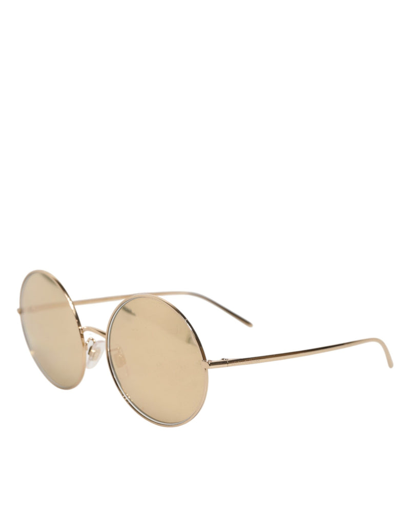 Dolce & Gabbana DG2215K Gold Metal Round Sunglasses