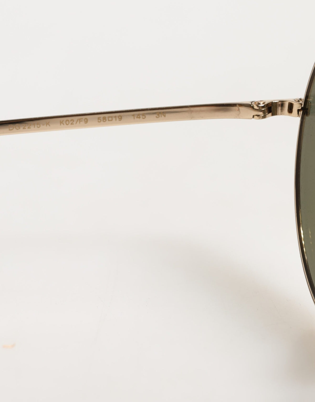 Dolce & Gabbana DG2215K Lunettes de soleil rondes en métal doré