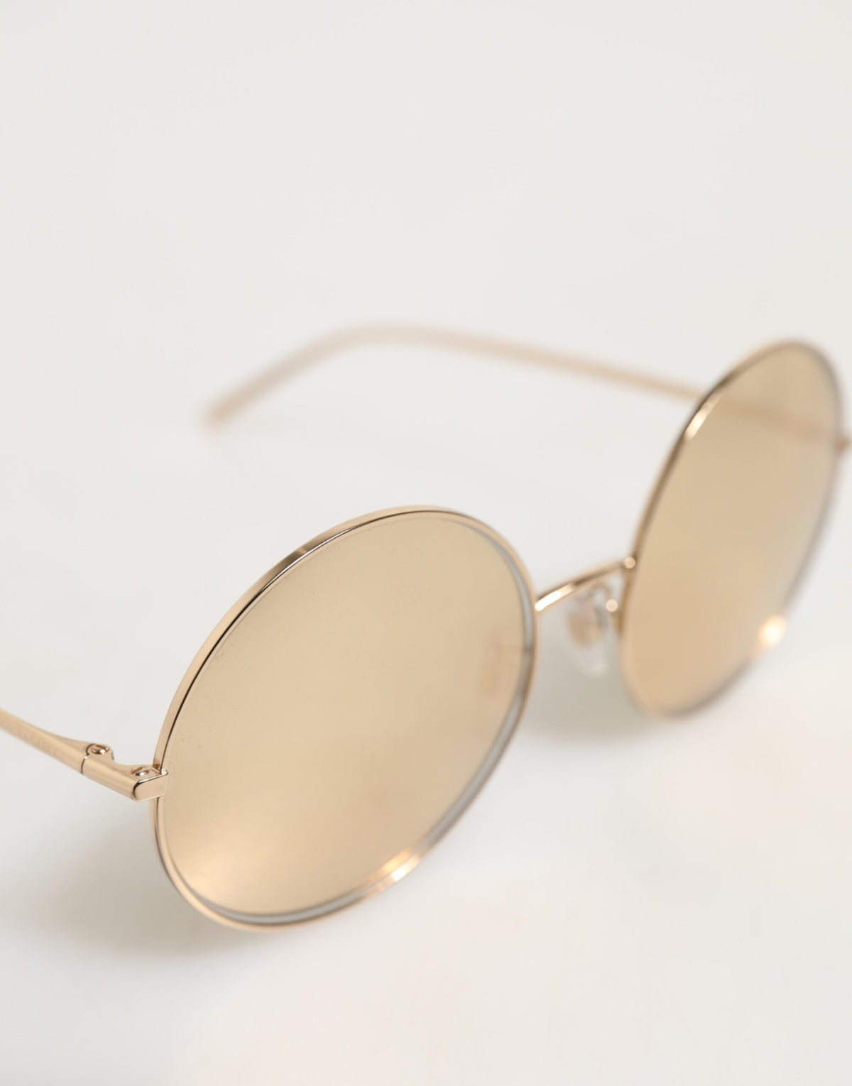 Dolce & Gabbana DG2215K Lunettes de soleil rondes en métal doré
