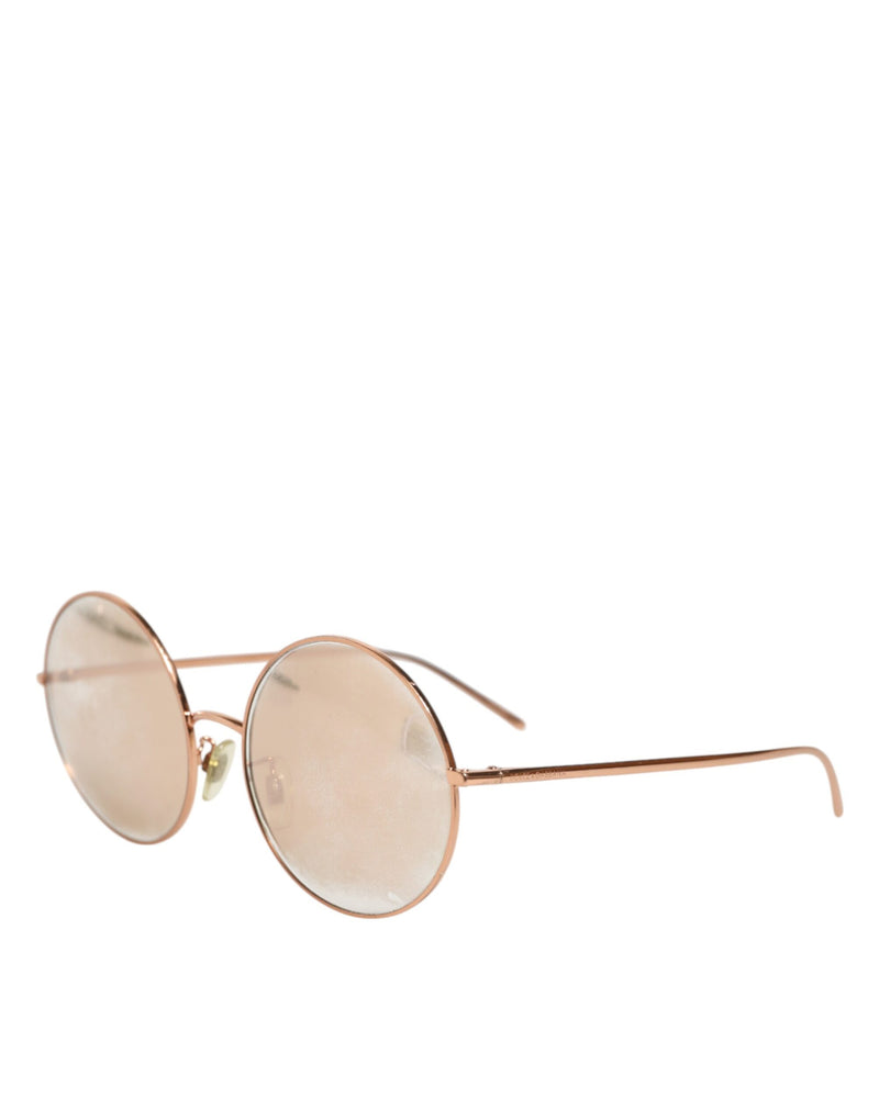 Dolce & Gabbana DG2215K Gold Metal Round Sunglasses