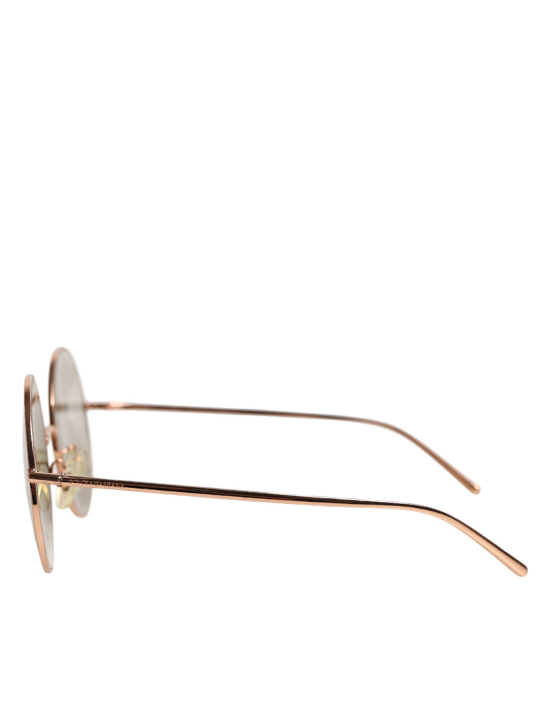 Dolce & Gabbana DG2215K Gold Metal Round Sunglasses
