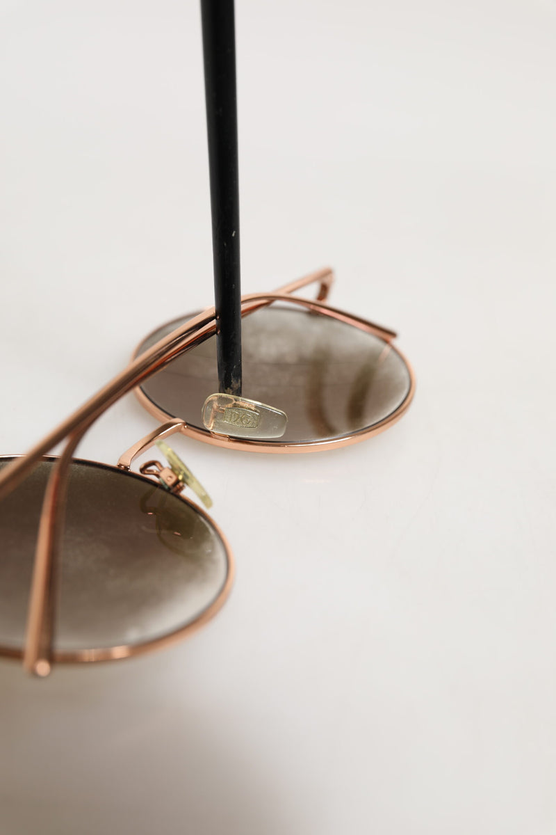 Dolce & Gabbana DG2215K Gold Metal Round Sunglasses
