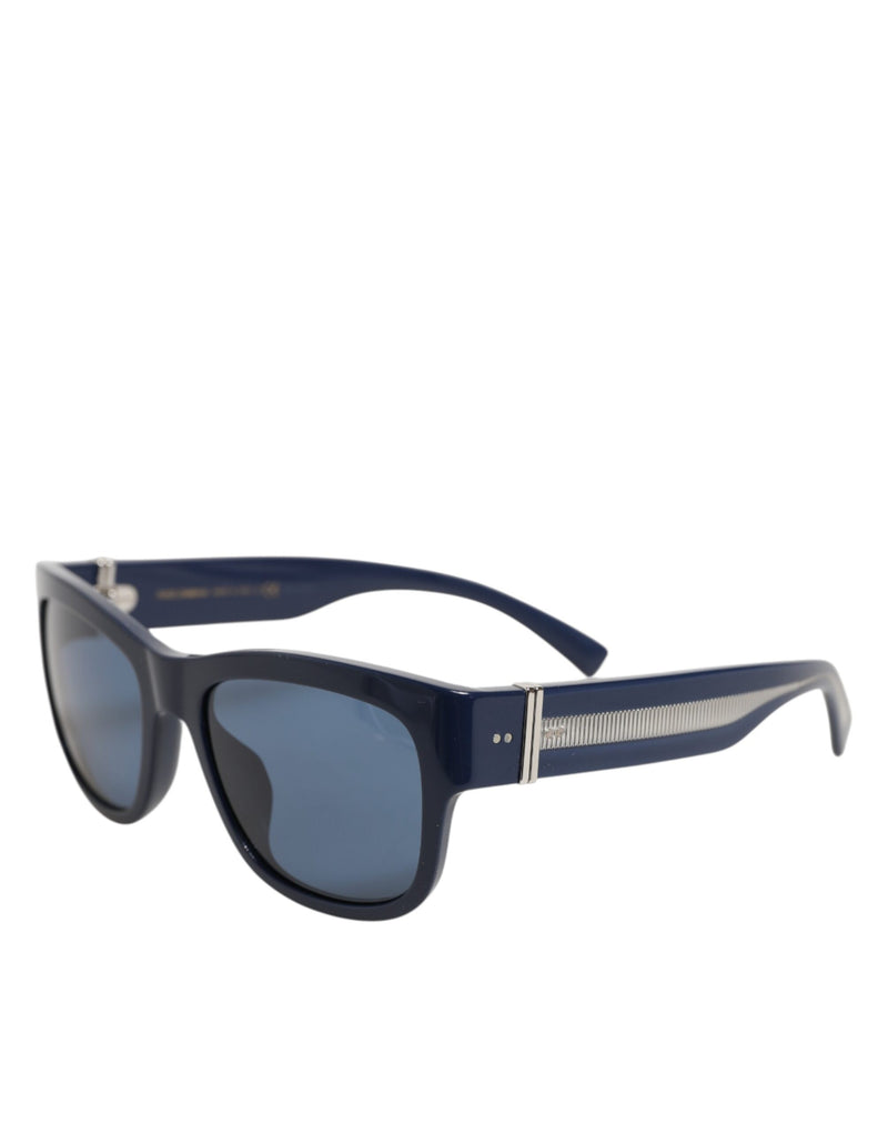Dolce & Gabbana DG4390F Blue Acetate Frame Polarized Sunglasses