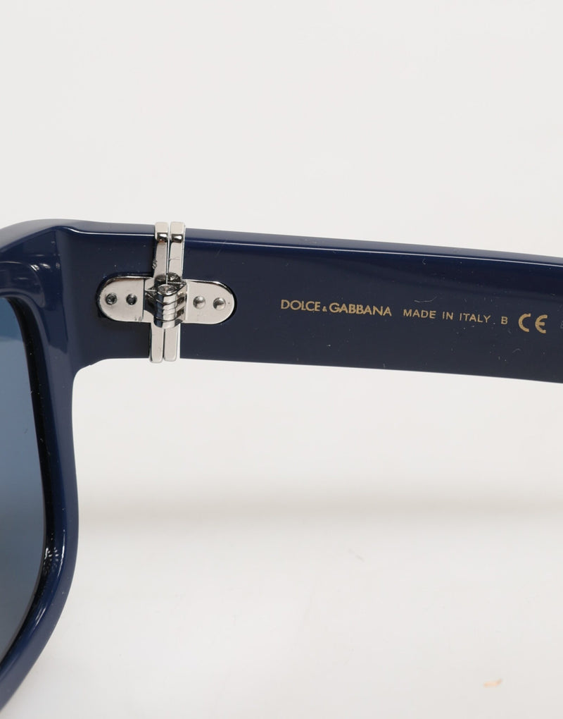 Dolce & Gabbana DG4390F Blue Acetate Frame Polarized Sunglasses