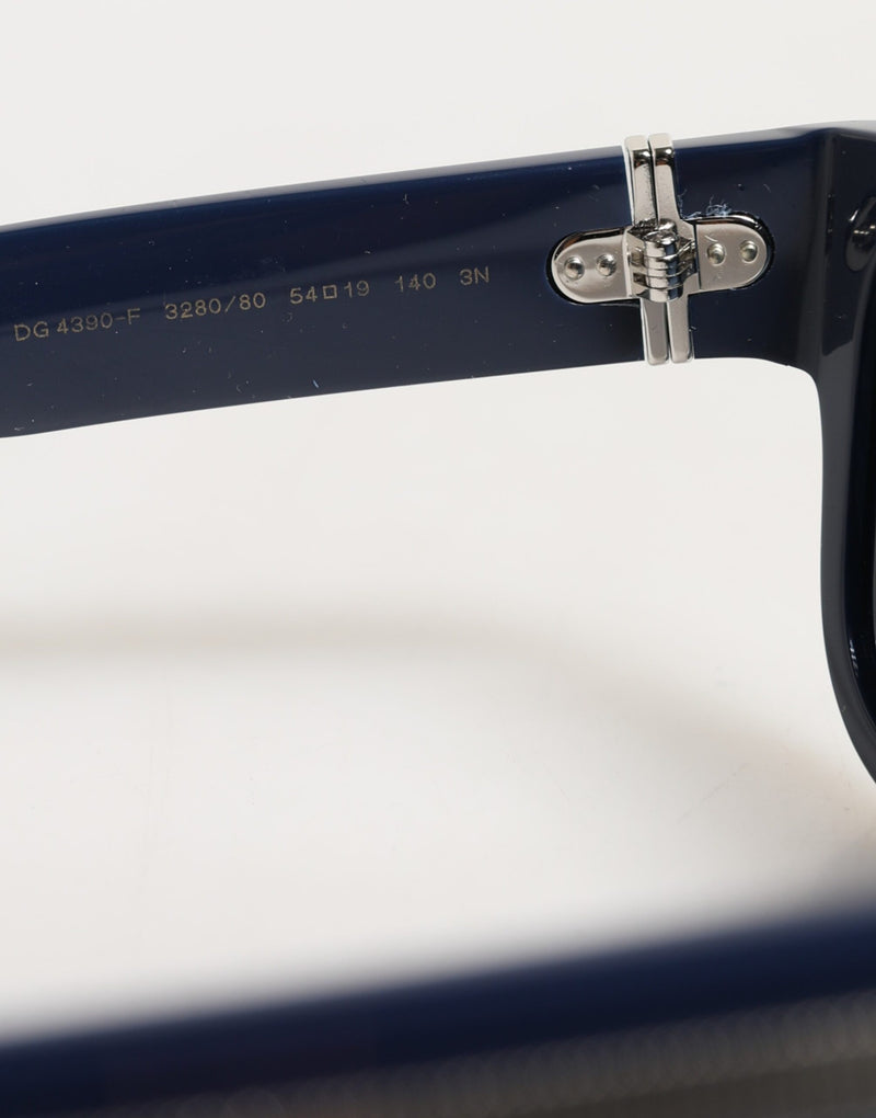 Dolce & Gabbana DG4390F Blue Acetate Frame Polarized Sunglasses