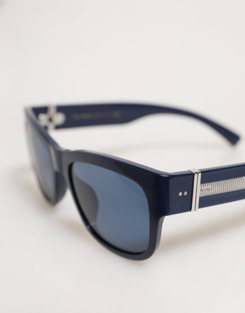 Dolce & Gabbana DG4390F Blue Acetate Frame Polarized Sunglasses