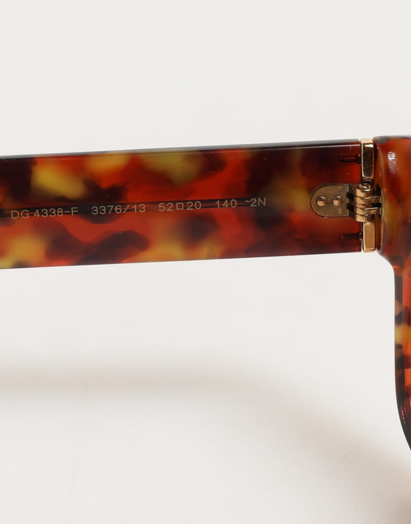 Dolce & Gabbana DG4338F Lunettes de soleil Havana marron à monture pleine