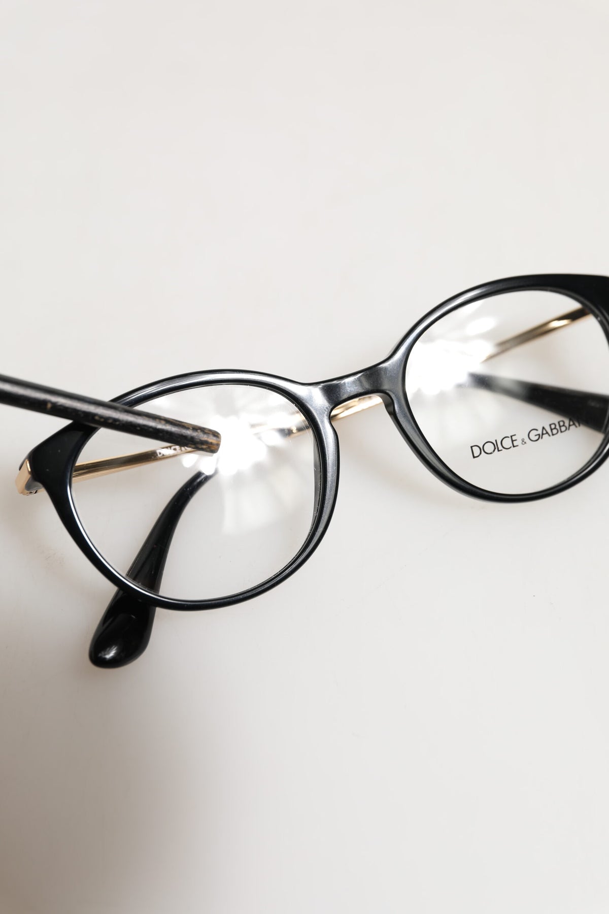 Dolce & Gabbana DG3242 Black Acetate Cat Eye Frame Eyeglasses