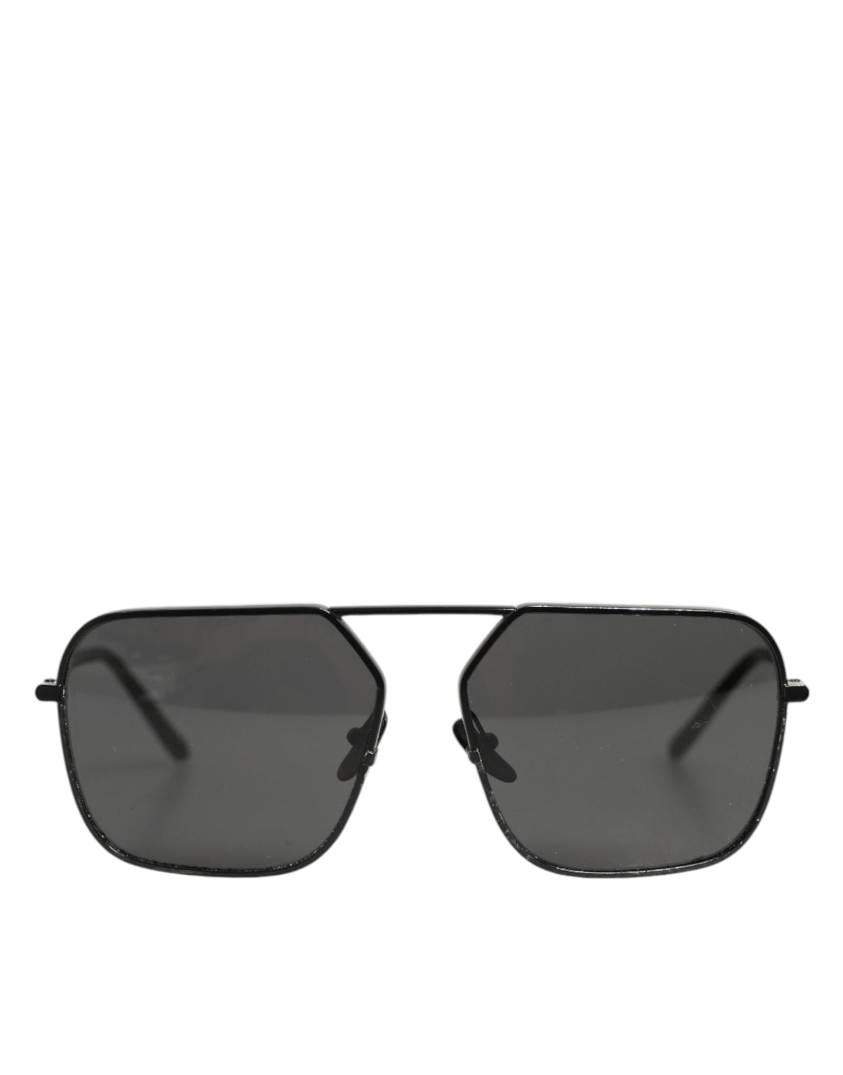 Dolce & Gabbana Lunettes de Soleil Carrées en Métal Noir