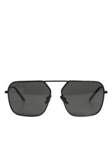 Dolce & Gabbana Lunettes de Soleil Carrées en Métal Noir