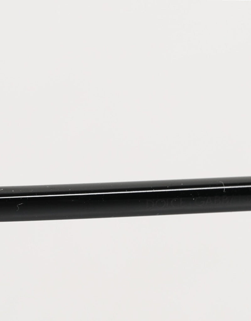 Dolce & Gabbana Lunettes de Soleil Carrées en Métal Noir