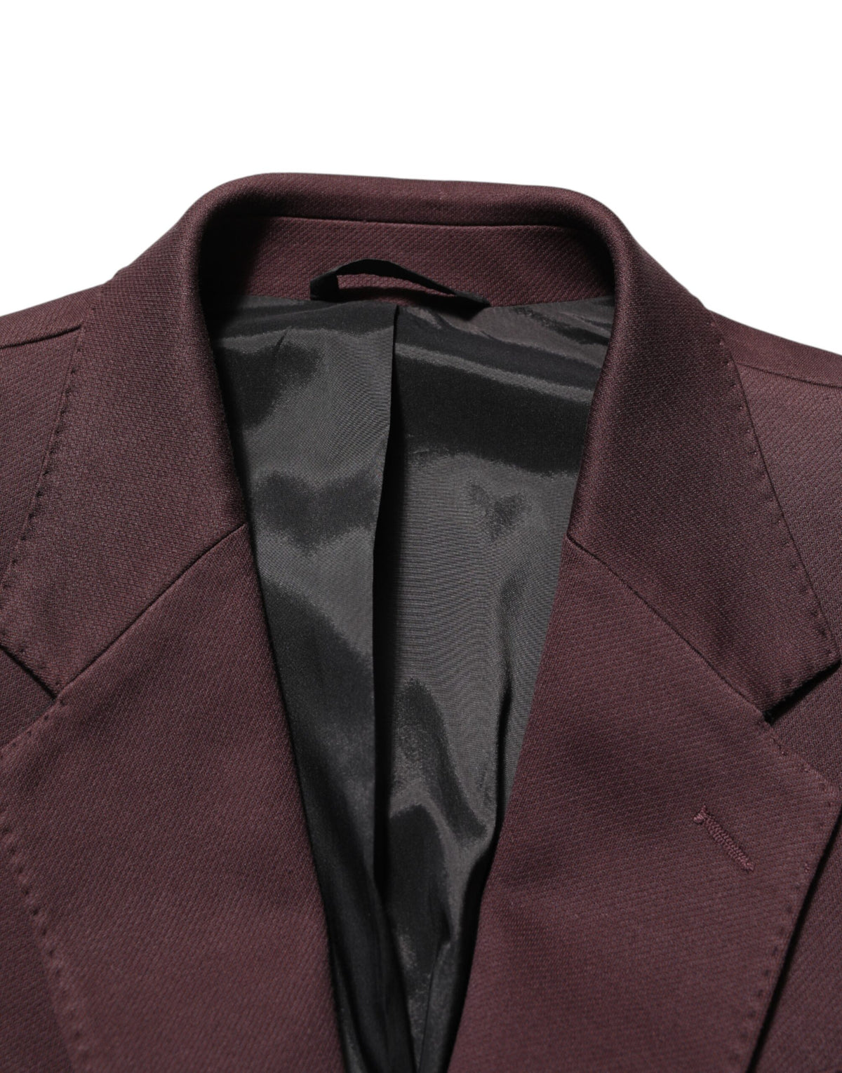 Veste de costume Dolce &amp; Gabbana bordeaux en coton à deux boutons
