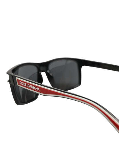 Dolce & Gabbana DG6160 Square Black Polyamide Sport Logo Sunglasses