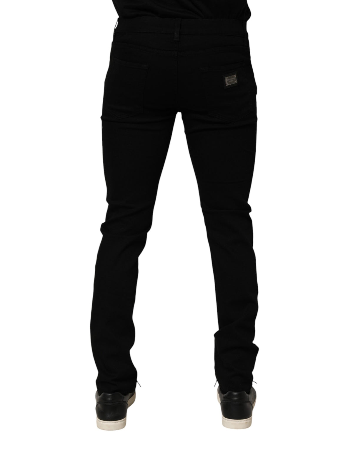 Jean en coton noir extensible à coupe slim pour homme de Dolce &amp; Gabbana