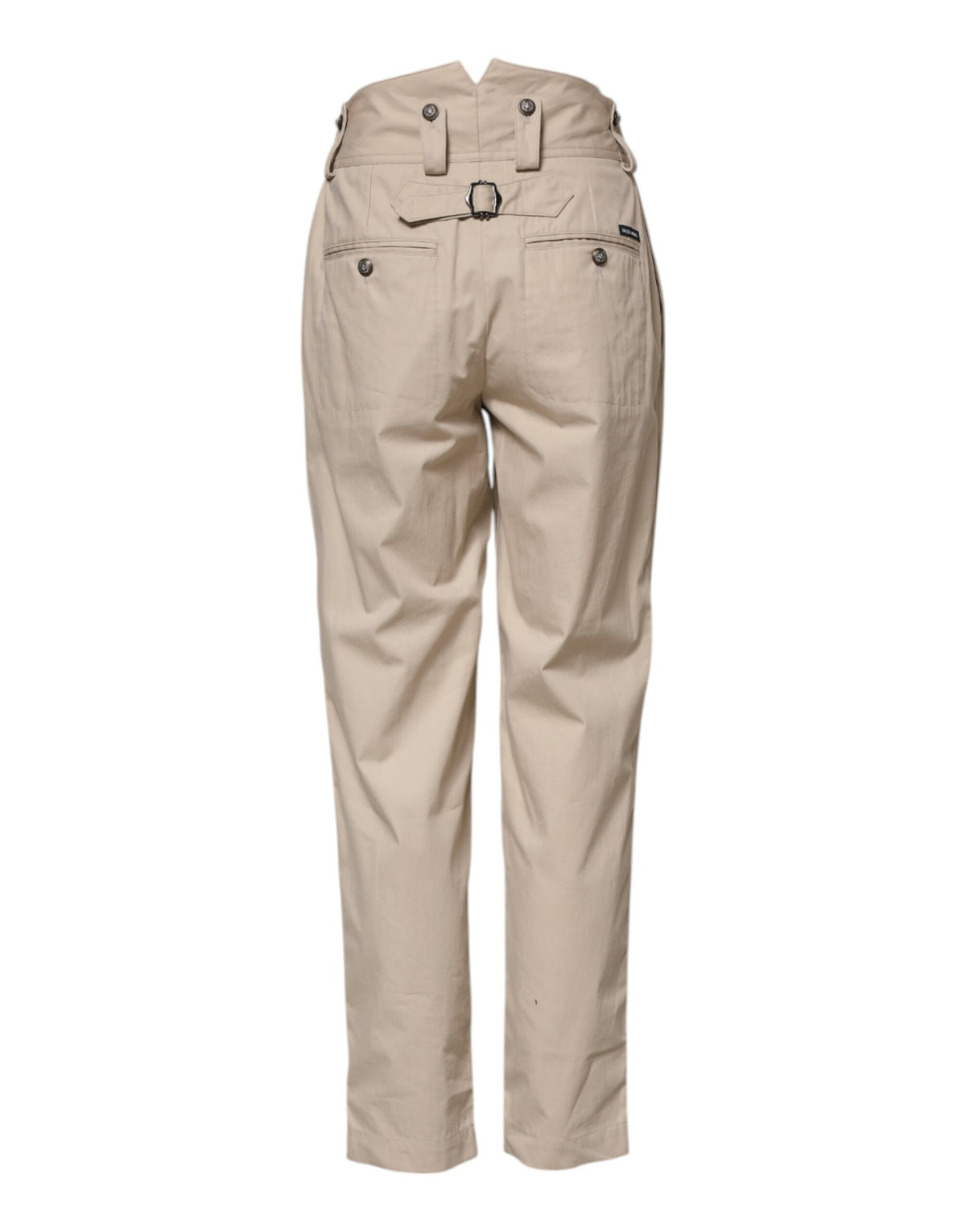 Pantalon cargo homme en coton beige, coupe fuselée, Dolce &amp; Gabbana